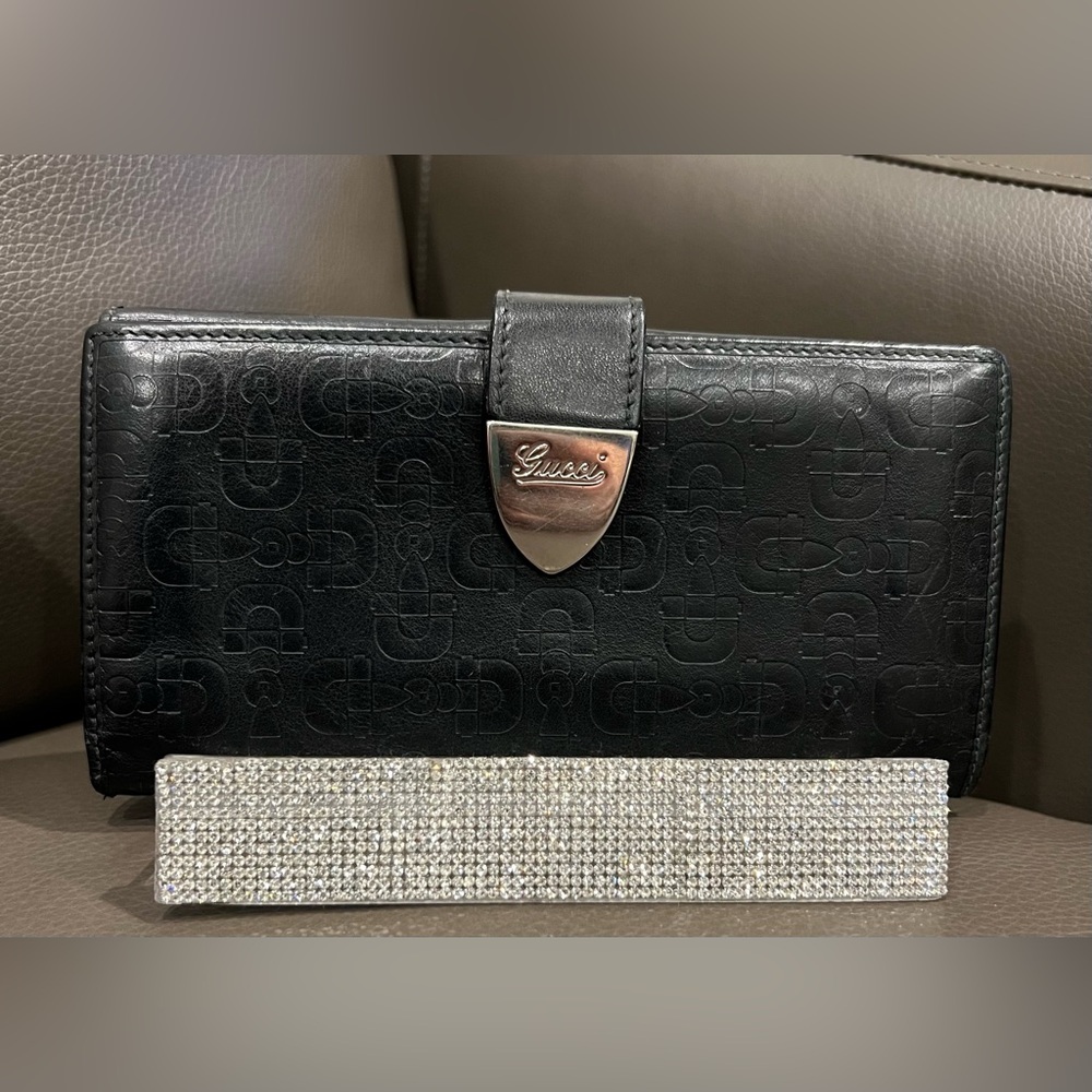 EUC! Gucci Guccissima Continental Wallet